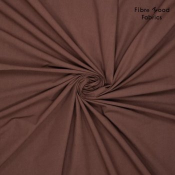 Fibre Mood, Webware Baumwolle Poplin stone washed, braun